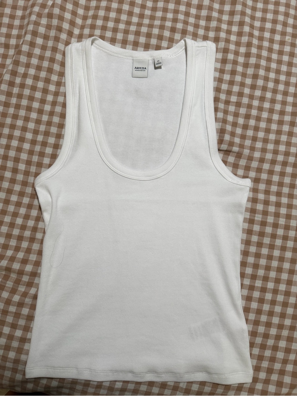 Aritzia White Homestretch Tank